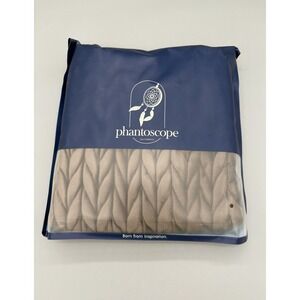 Phantoscope Farmhouse Quilted Velvet Throw Pillowcase Dark Coffee 20X20 accent‎